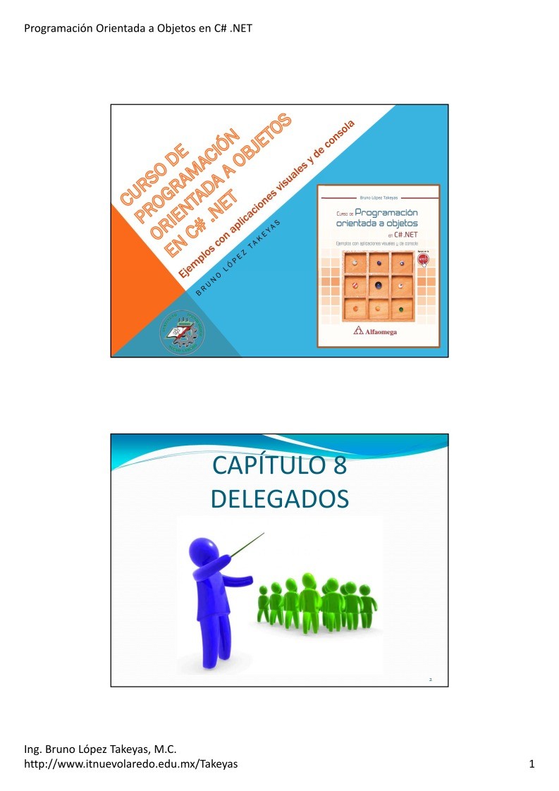 Imágen de pdf 08b.- Delegados - Programación Orientada a Objetos en C#